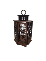 Drevená lucerna - Jelene