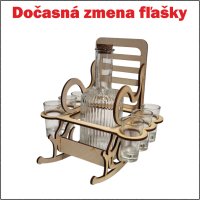 Drevené kreslo s fľaškou k 30. narodeninám