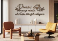 Drevený citát na stenu – Domov nie je miesto, ale ľudia, ktorých milujeme