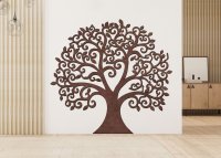 Drevený strom života na stenu – Nekonečné vetvy