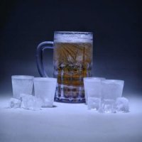 Veľký chladiaci pivový pohár
