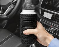 Rozťahovacia fľaša na vodu v tvare pneumatík