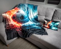 Futbalová súprava vankúš s dekou