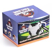 Futbalový hrnček s podložkou a príveskom