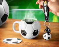 Futbalový hrnček s podložkou a príveskom