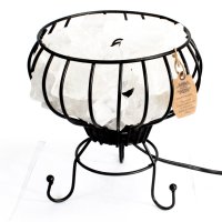 Nízka industriálna lampa s himalájskou soľou