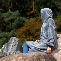 Mikinová deka - Šedá