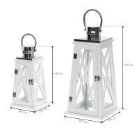 Drevený lampáš MSL2788- 41 cm