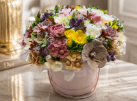 Luxusná mydlová kytica v darčekovom boxe