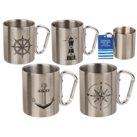 Turistický hrnček s karabínou - maják