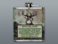 Ploskačka nerezová Jeleň 210 ml