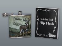 Ploskačka nerezová Jeleň 210 ml