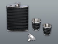 Ploskačka s 2 pohárikmi a lejkom