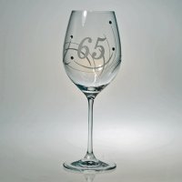 Výročný pohár na víno SWAROVSKI - K 65. narodeninám
