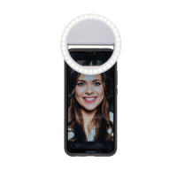 Selfie LED svetelný krúžok s 3 intenzitami - biely