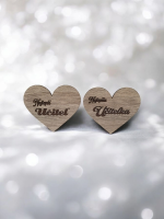 Drevená magnetka srdce - Najlepší učiteľ