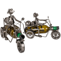 Kovový držiak na fľaše - Motorka