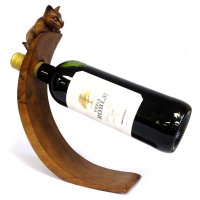 Drevený stojan na víno - Delfín