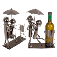 Metallový držiak na fľaše – Ľúbostný pár