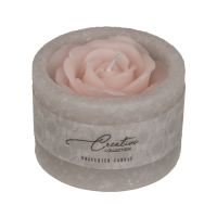 Sviečka „Ruža“ ca 7,5 × 5 cm - Ružová