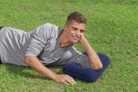 Nafukovací turistický vankúš - modrý