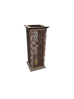 Vysoký drevený svietnik - Ornament