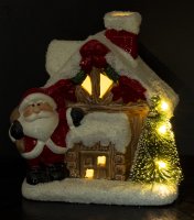 Domček s Mikulášom a LED osvetlením