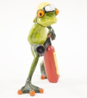 Keramická žabka - Hasič