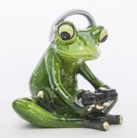 Keramická žabka - Gamer