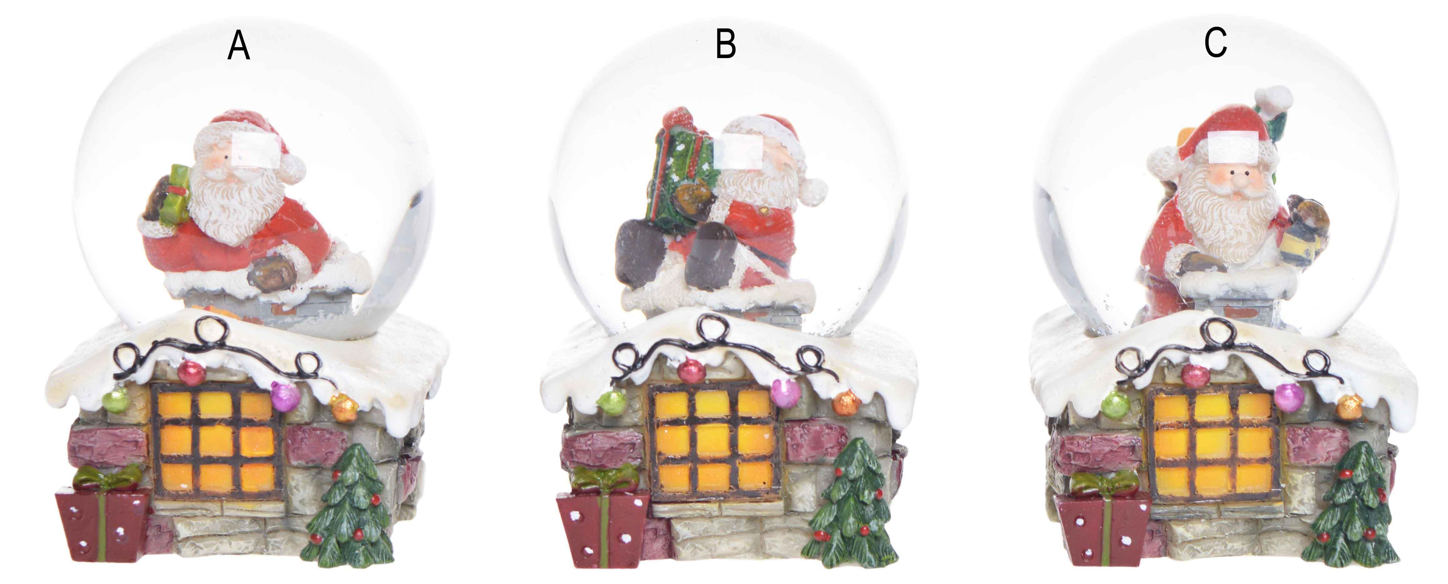 Snehová guľa - Mikuláš v komíne