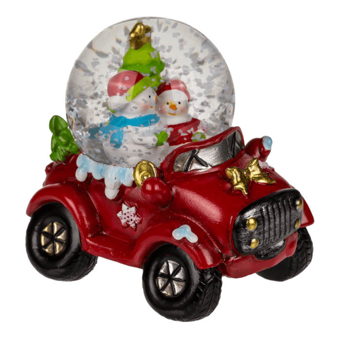 Snehová guľa - Snehuliaky v aute