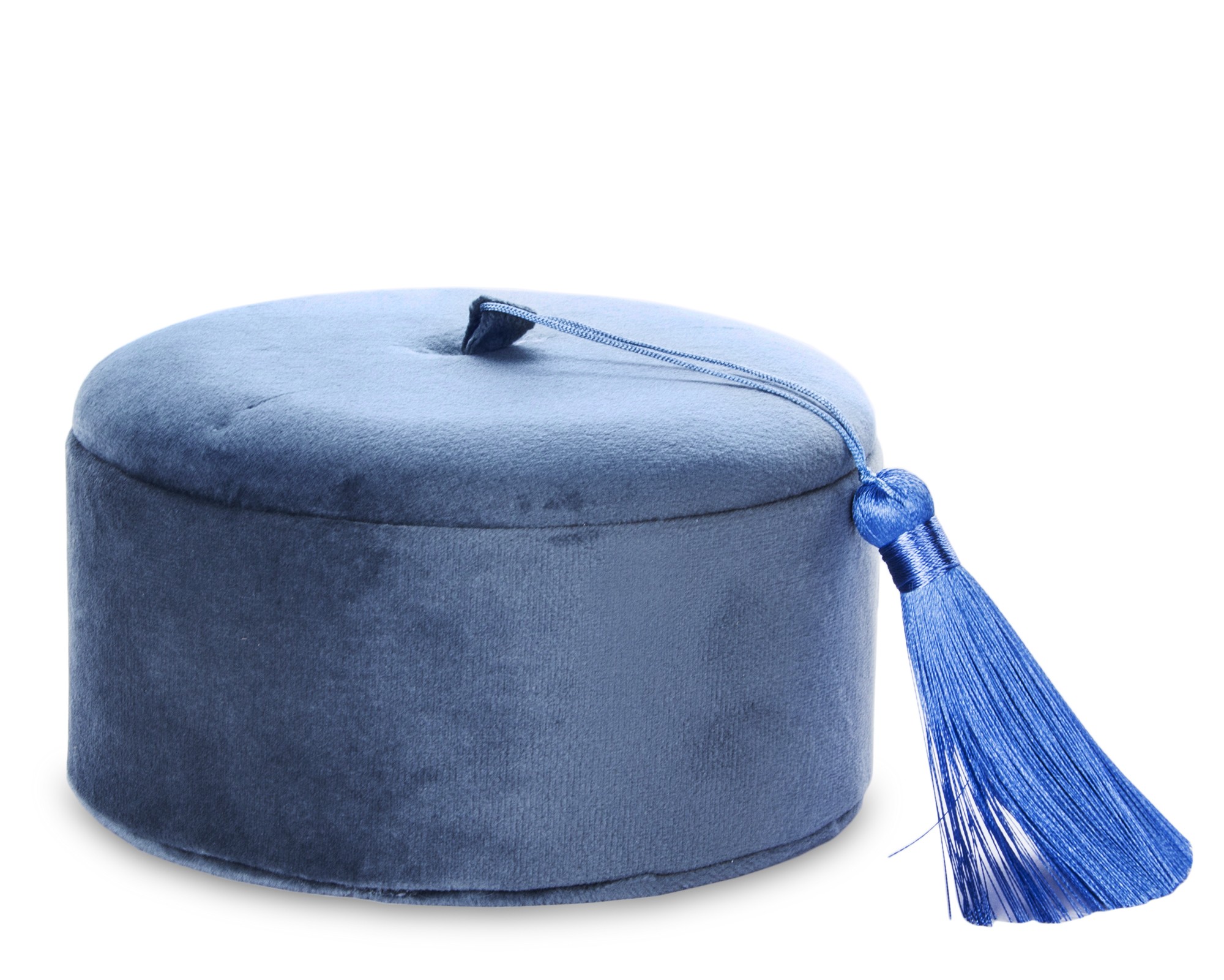 Šperkovnica modrá so zrkadlom