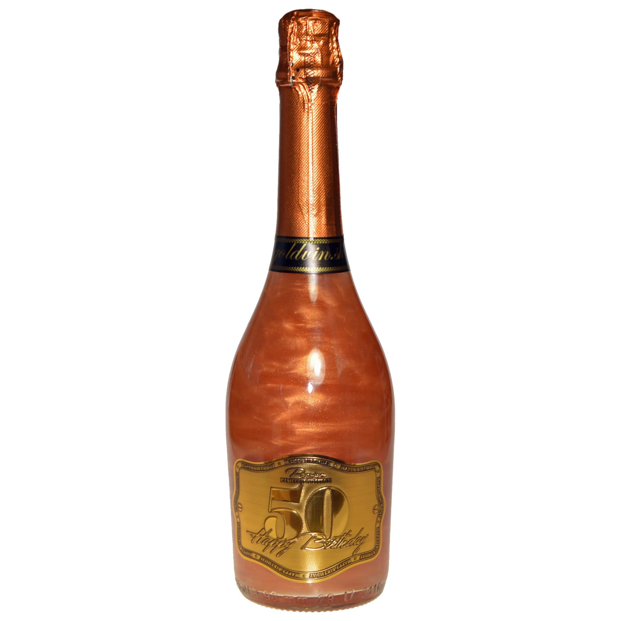 Perlové šampanské GHOST bronzové - Happy Birthday 50