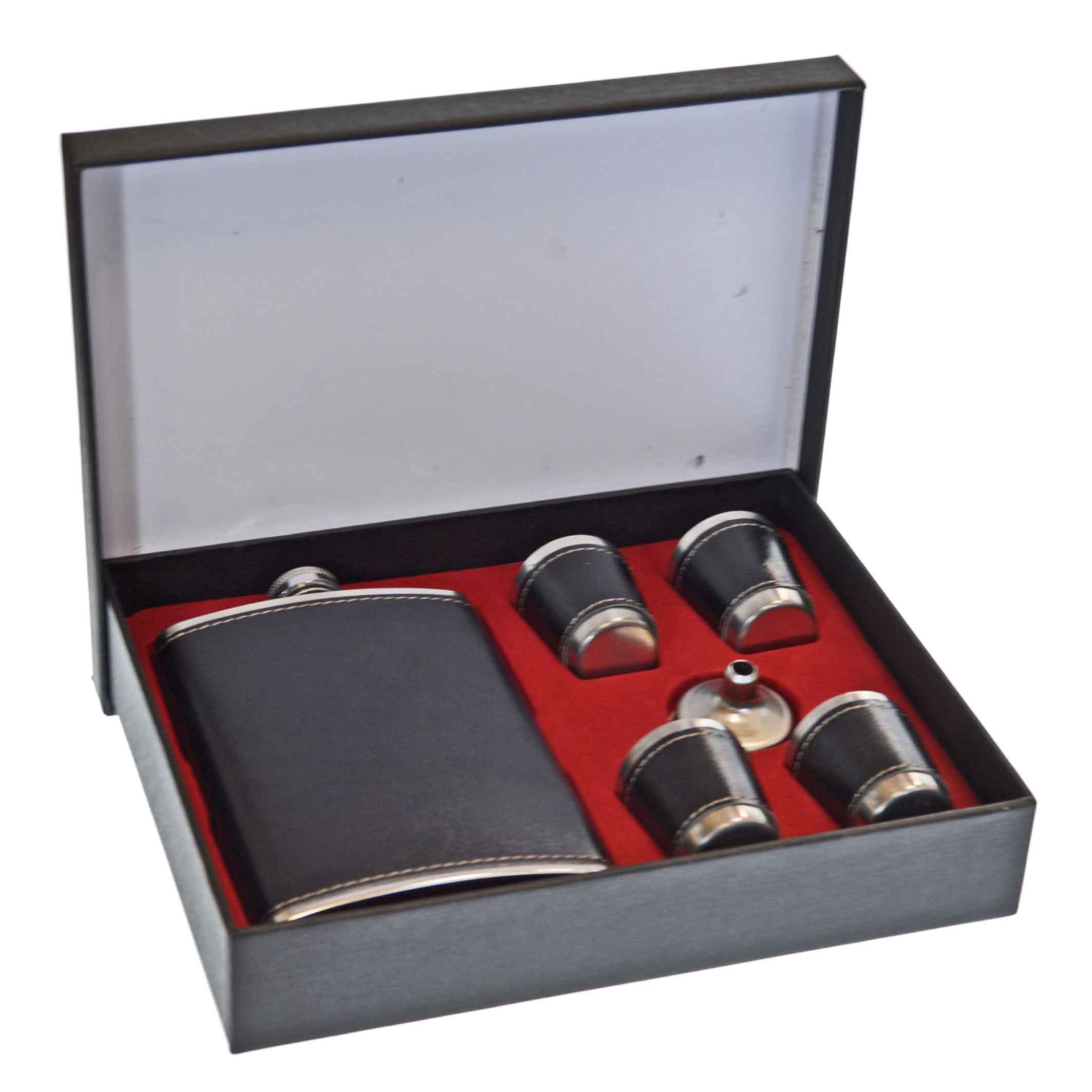 Ploskačka nerezová + 4 ks štamperlíkov