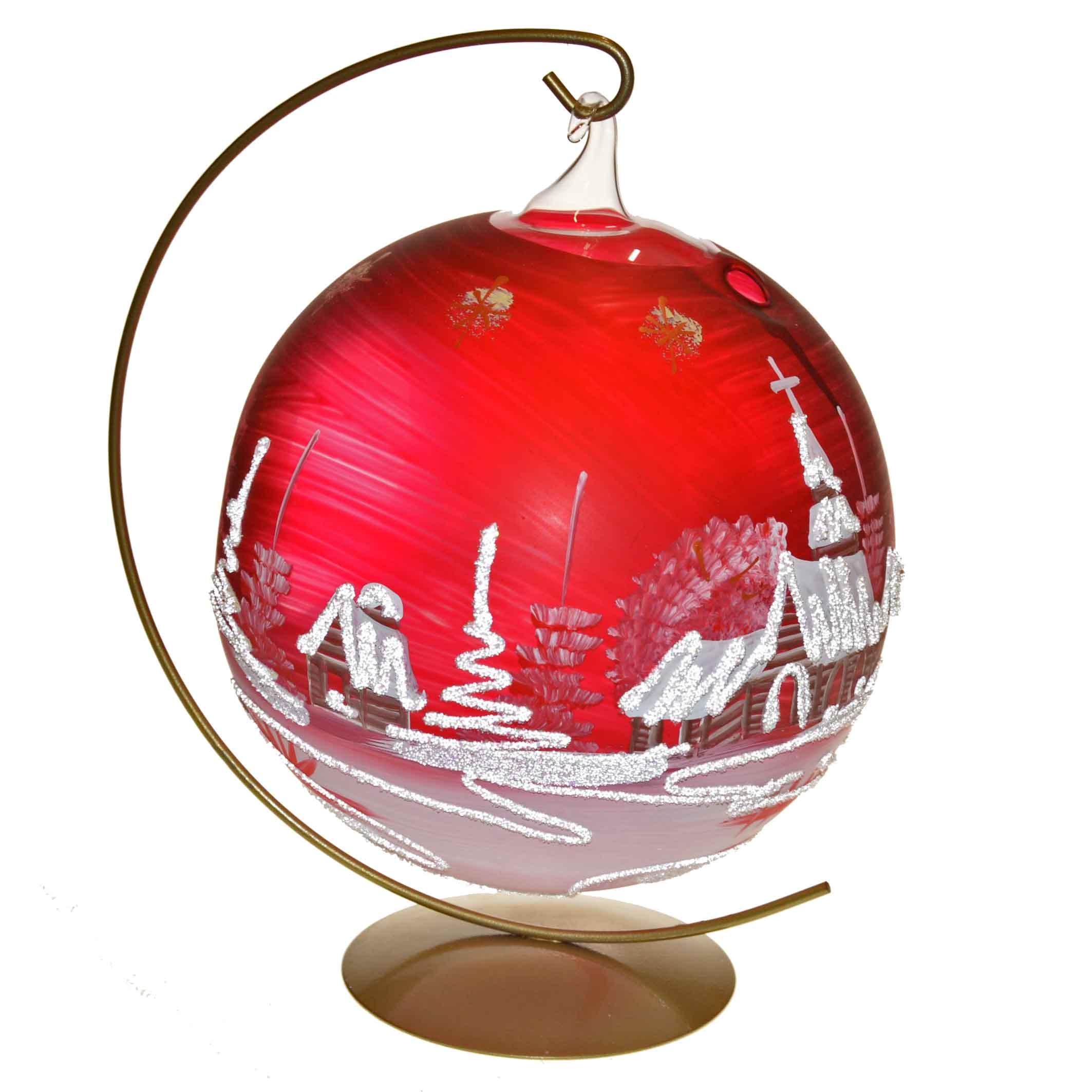 Svietnik červený matný