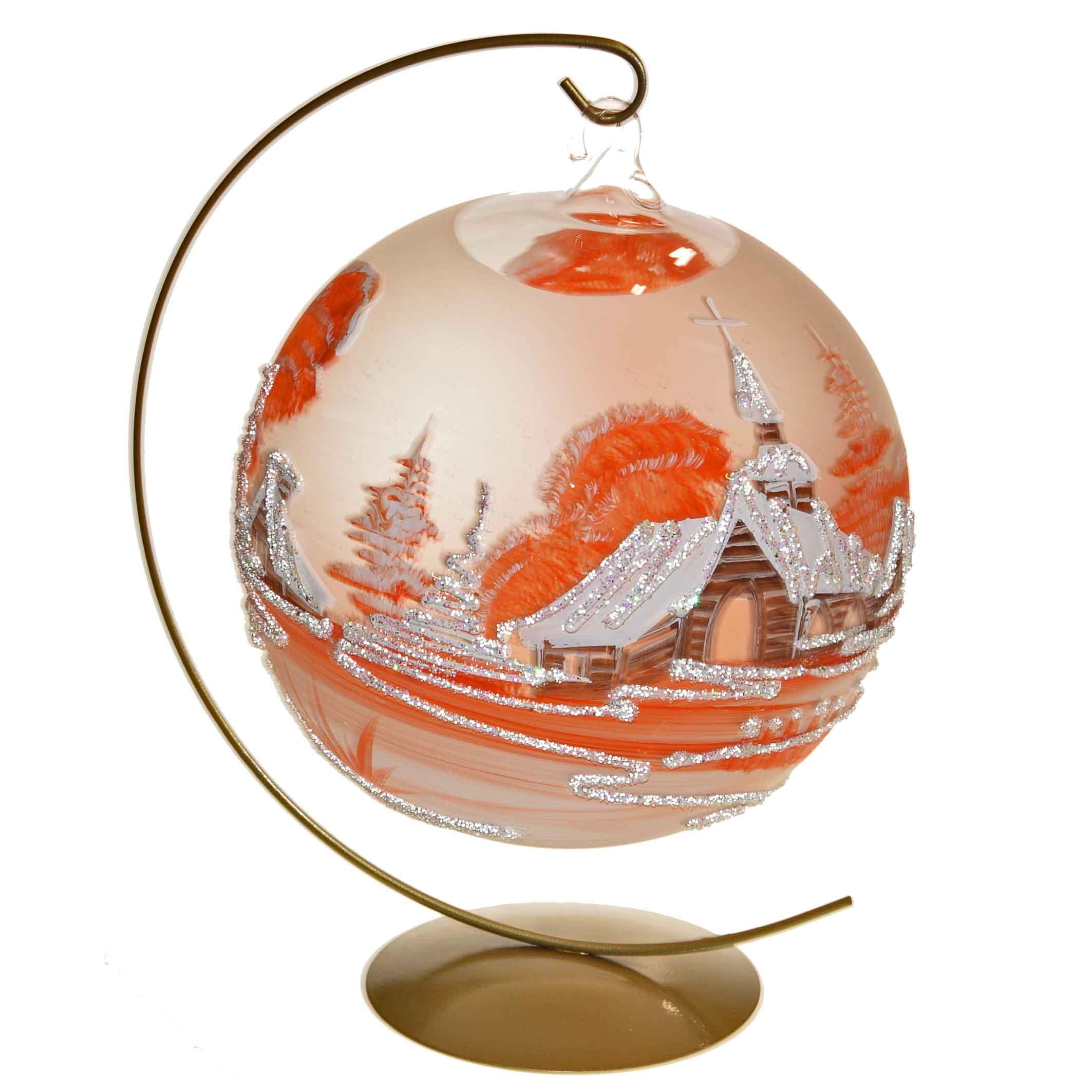 Svietnik oranžový matný