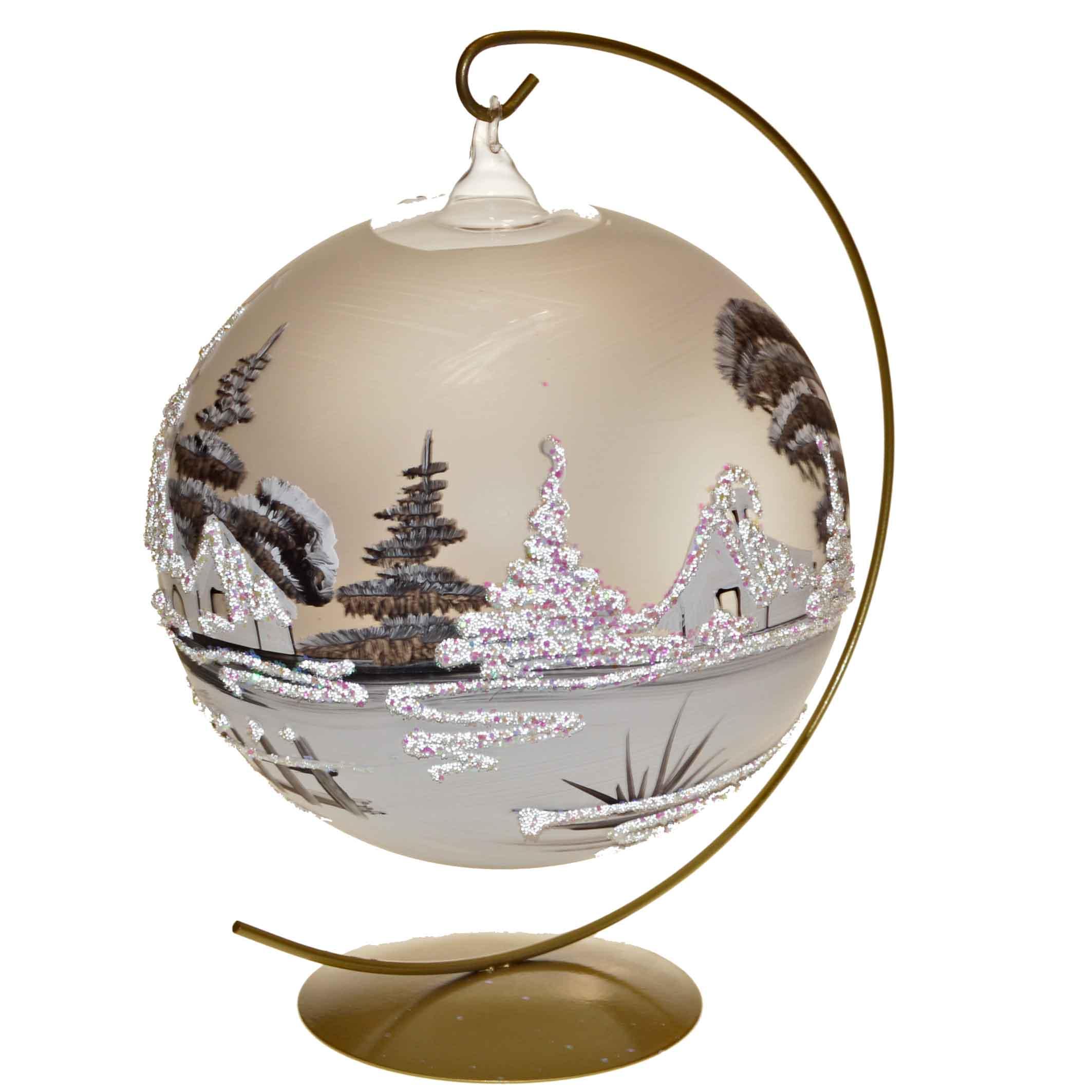 Svietnik bielo-sivý matný