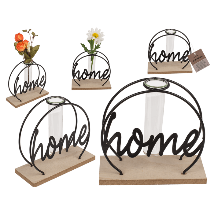 Rastlinný stojan na drevenej doske - HOME