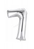 Balón fóliový strieborný číslo 7 - 80 cm
