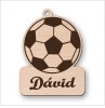revená kľúčenka - Futbalová lopta s menom