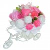 Mydlová Kytica bicykel - ružovo, biela