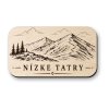Drevená magnetka Nízke Tatry - horský hrebeň a turistika