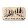 Drevená magnetka Slovenský raj - turistická roklina a chodník