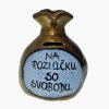 Pokladnička s nápisom - na rozlúčku so slobodou