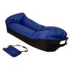 Samonafukovacie lehátko Lazy Bag Sofa - čierno - modré 200 cm x 70 cm