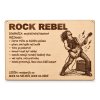 Drevená tabuľka s vtipnou diagnózou - Rock rebel