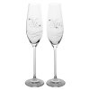 Swarovski poháre na šampanské Mr & Mrs
