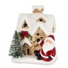 Domček s Mikulášom a LED osvetlením