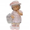 Záhradná dekorácia - dievčatko s košíkom 38 cm