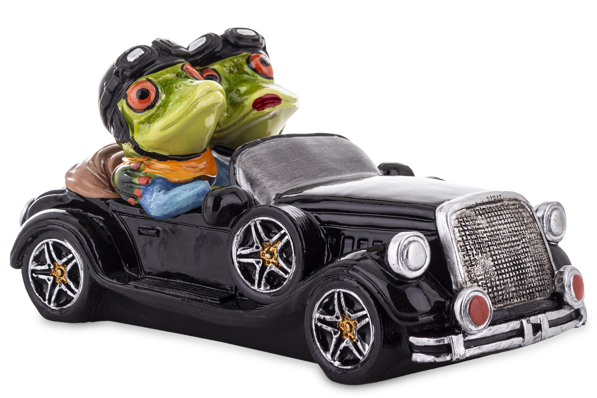 Keramické žabky – romantický pár v aute
